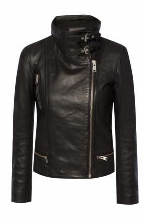 Leather jacket with collar, zdjęcie 1 Leather jacket with collar od AllSaints